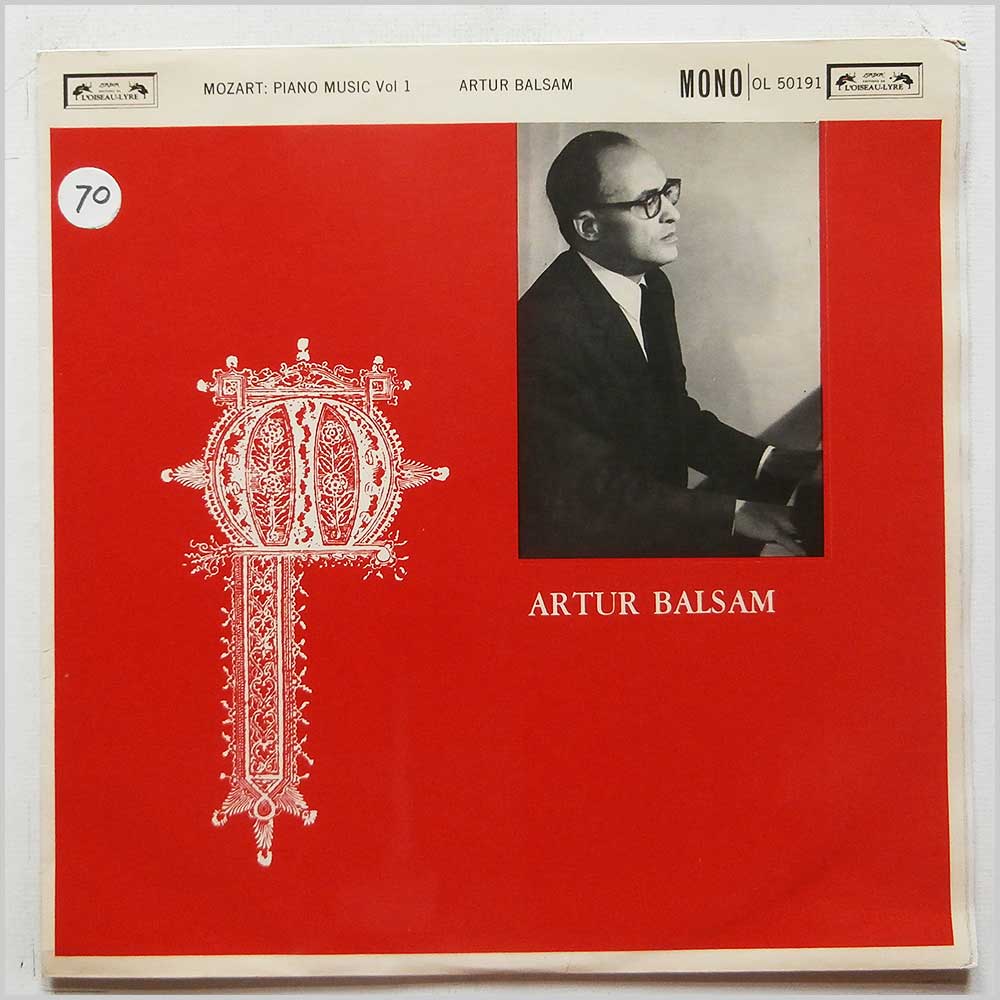 Artur Balsam - Mozart: Piano Music Vol 1  (OL 50191) 