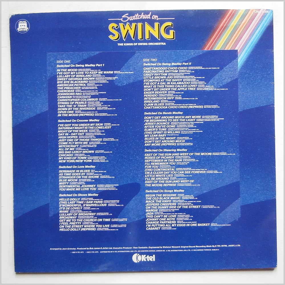 The Kings of Swing Orchestra - Switched On Swing  (ONE 1166) 
