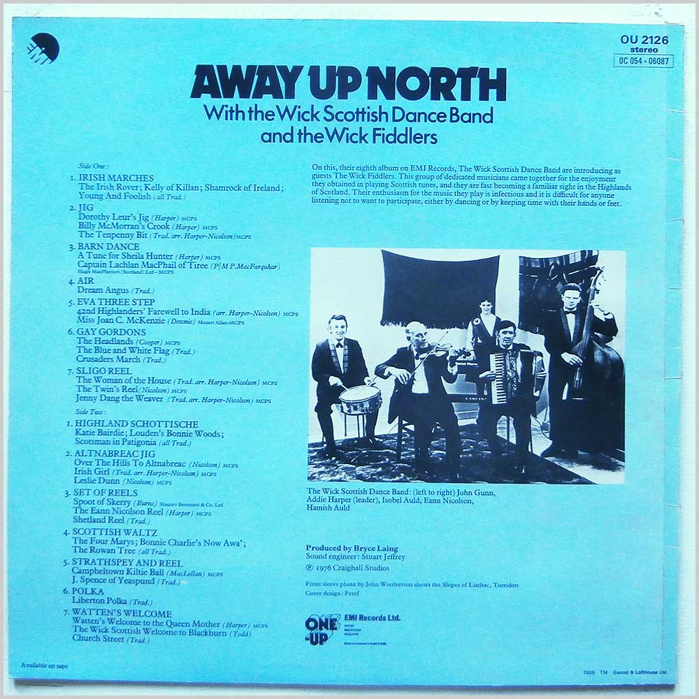 The Wick Scottish Dance Band and The Wick Fiddlers - Away Up North  (OU 2126) 
