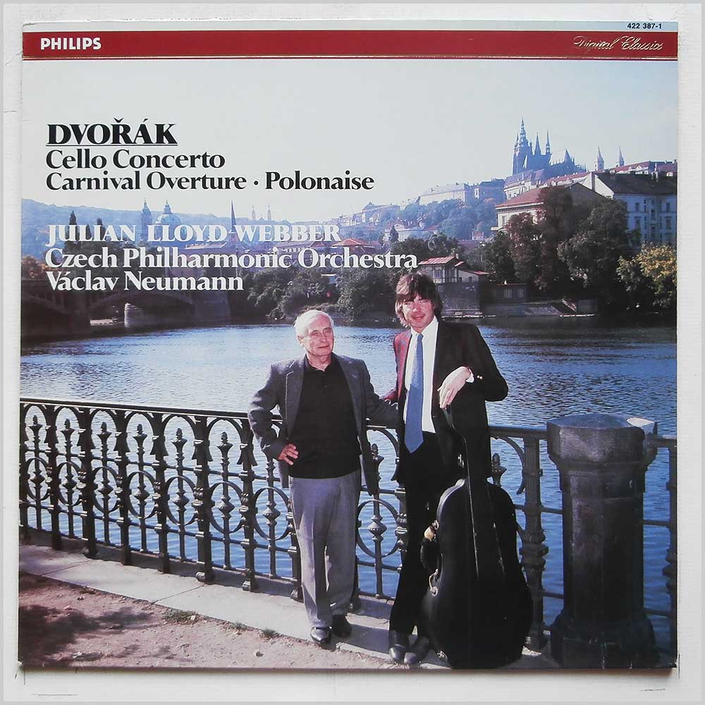 Julian Lloyd Webber, Vaclav Neumann, Czech Philharmonic Orchestra - Dvorak: Cello Concerto, Carnaval Overture, Polonaise  (PHILIPS 422 387-1) 