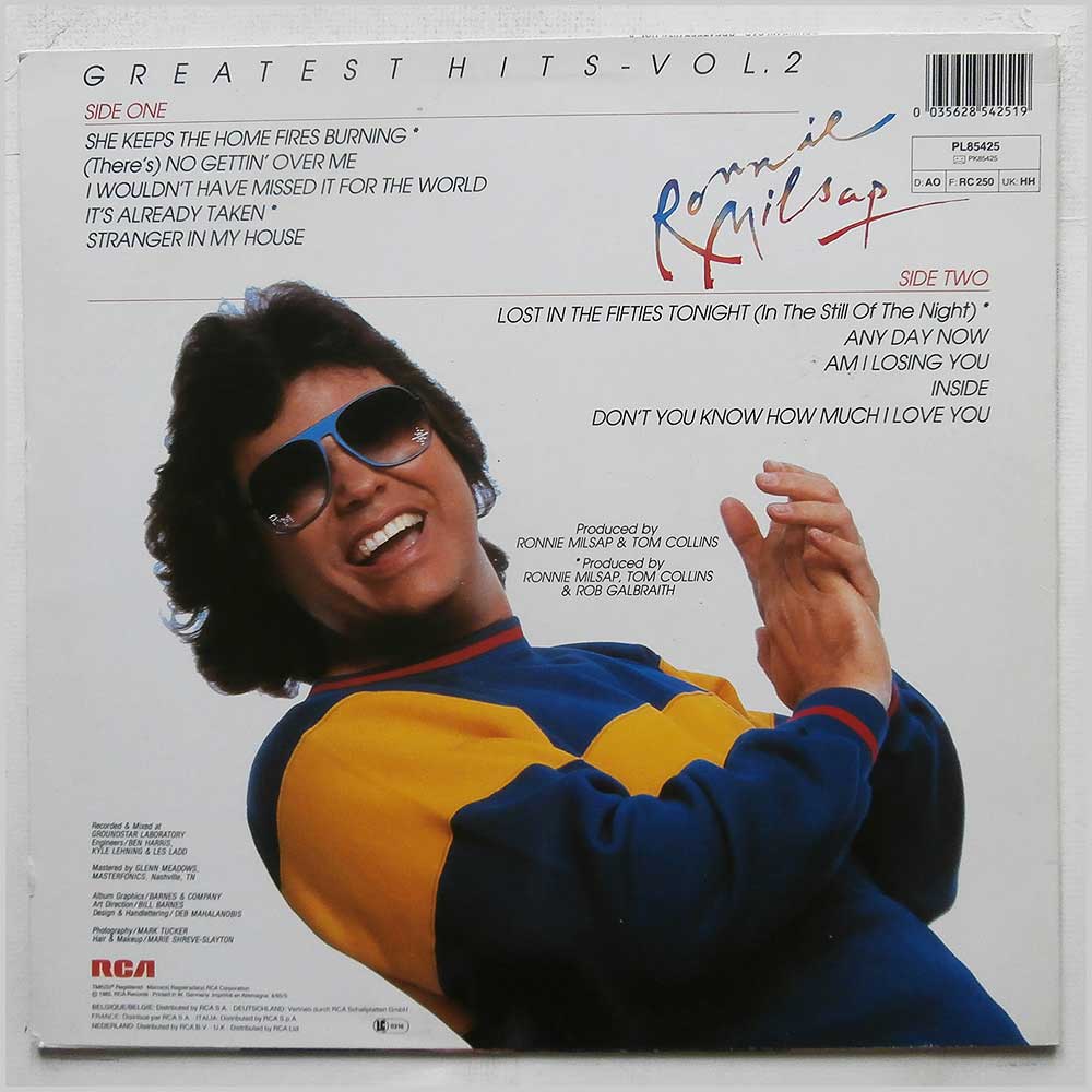 Ronnie Milsap - Greatest Hits Vol. 2  (PL85425) 