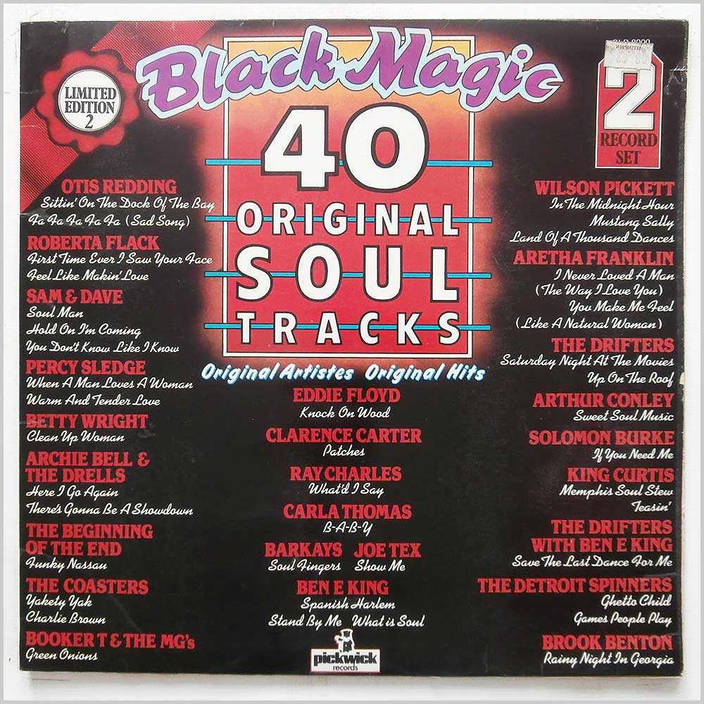Various - Black Magic: 40 Original Soul Tracks  (PLD 8000) 