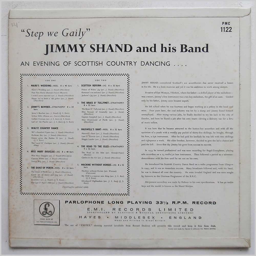 Jimmy Shand and His Band - Step We Gaily  (PMC 1122) 