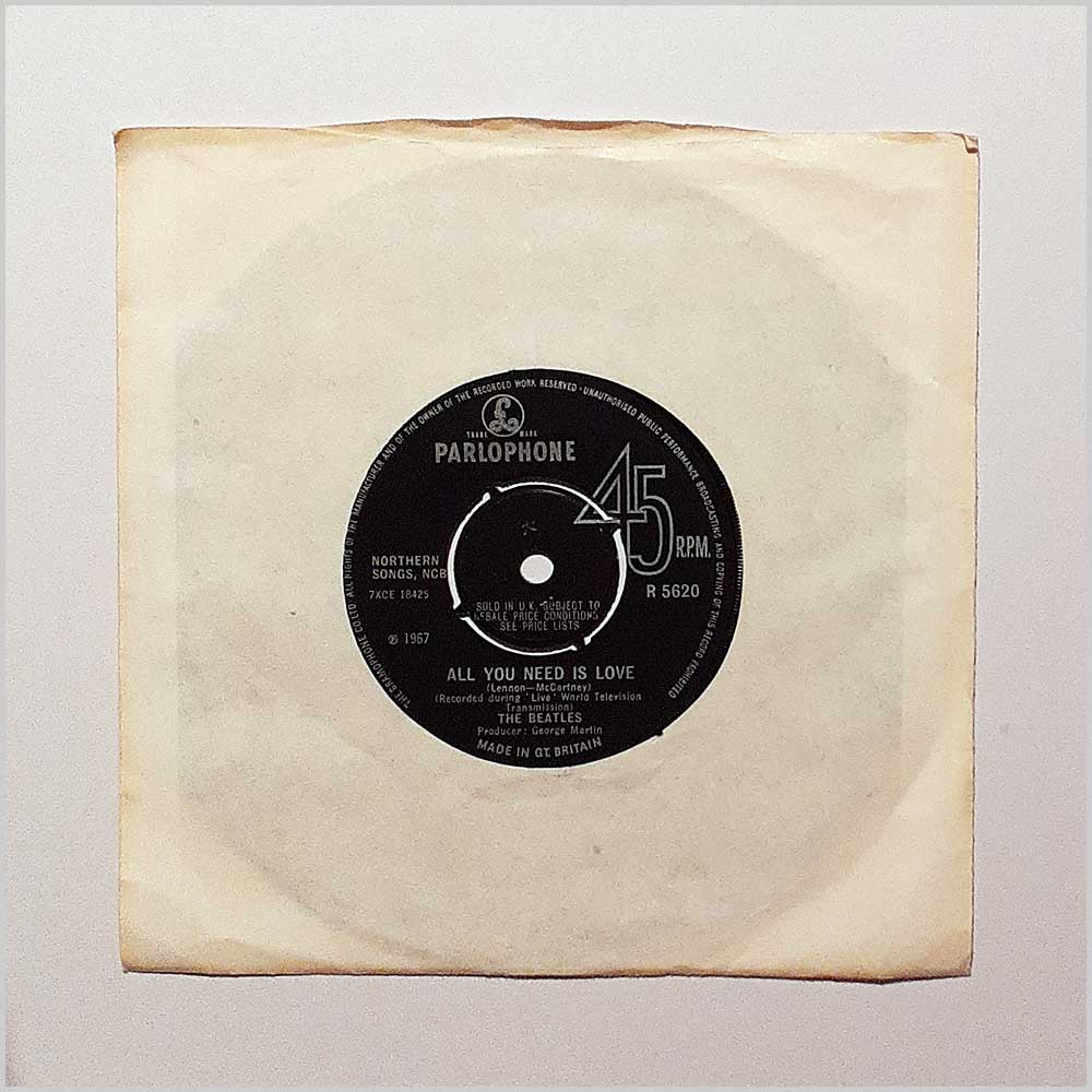 The Beatles - All You Need Is Love b/w Baby, You're A Rich Man  (R 5620) 