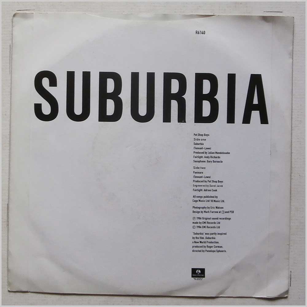 Pet Shop Boys - Suburbia  (R6140) 