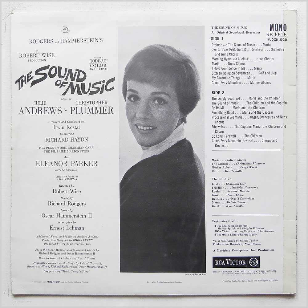 Various - The Sound Of Music (An Original Soundtrack Recording)  (RB-6616) 