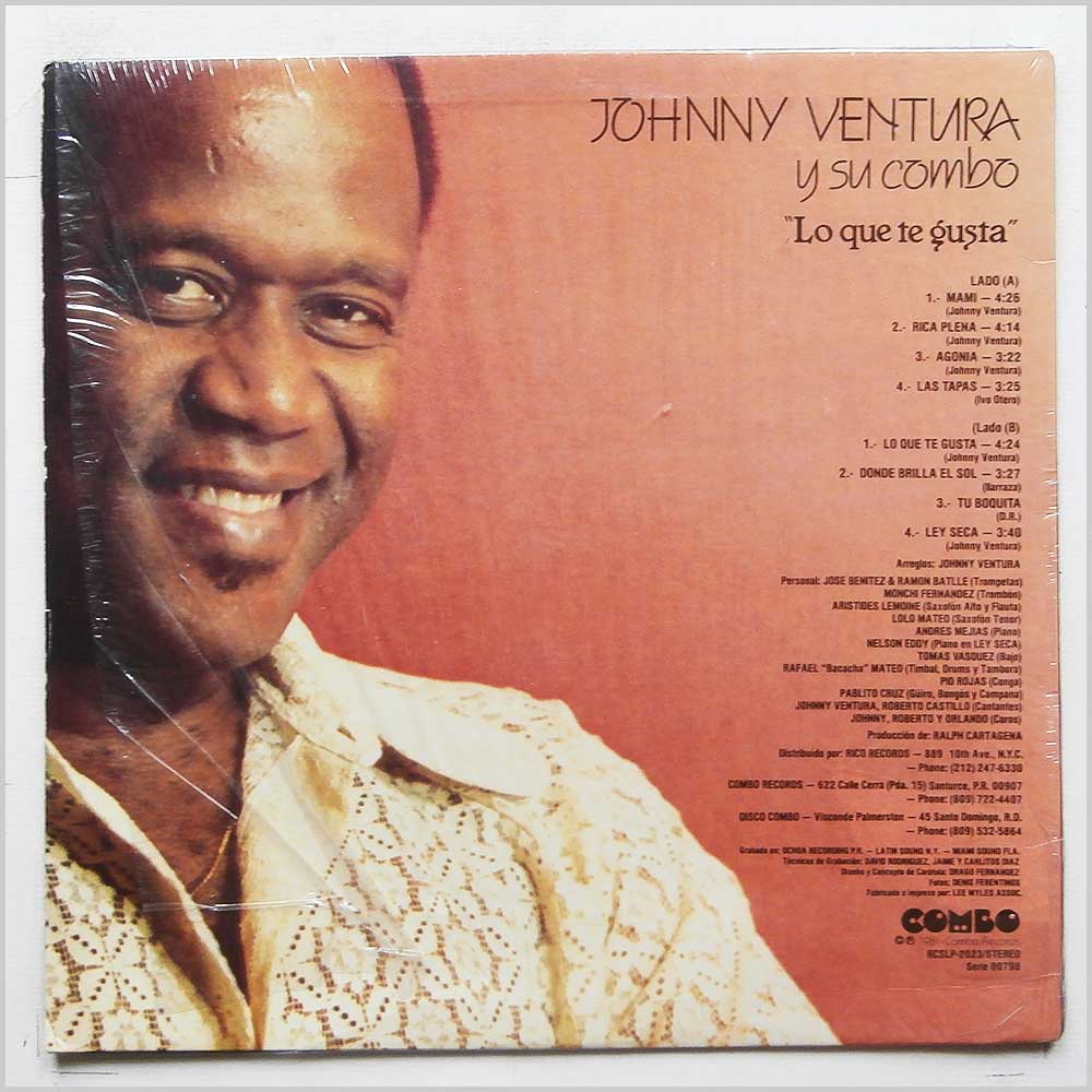 Johnny Ventura Y Su Combo - Lo Que Te Gusta  (RCSLP-2023) 