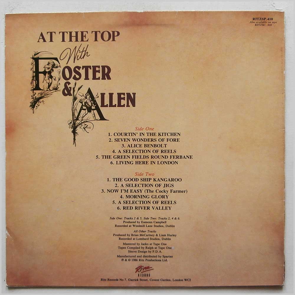 Foster and Allen - At The Top  (RITZSP.410) 
