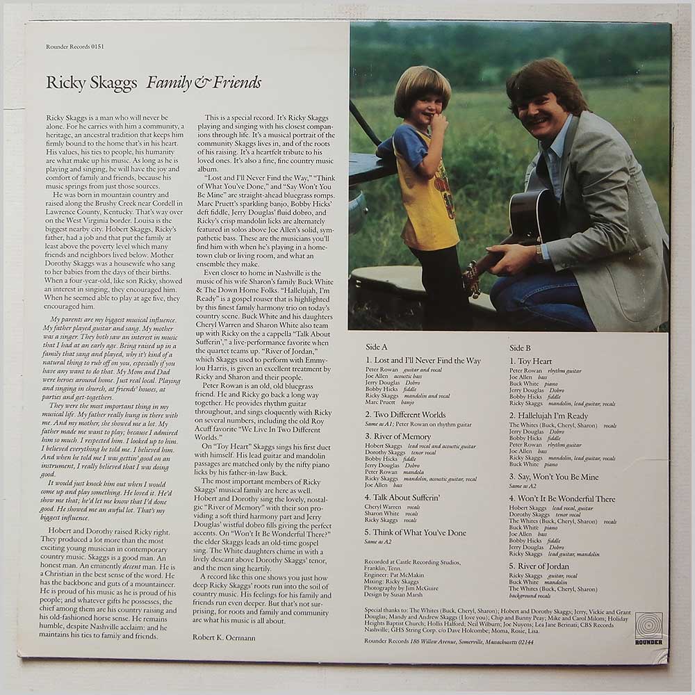 Ricky Skaggs - Family and Friends  (ROUNDER  0151) 