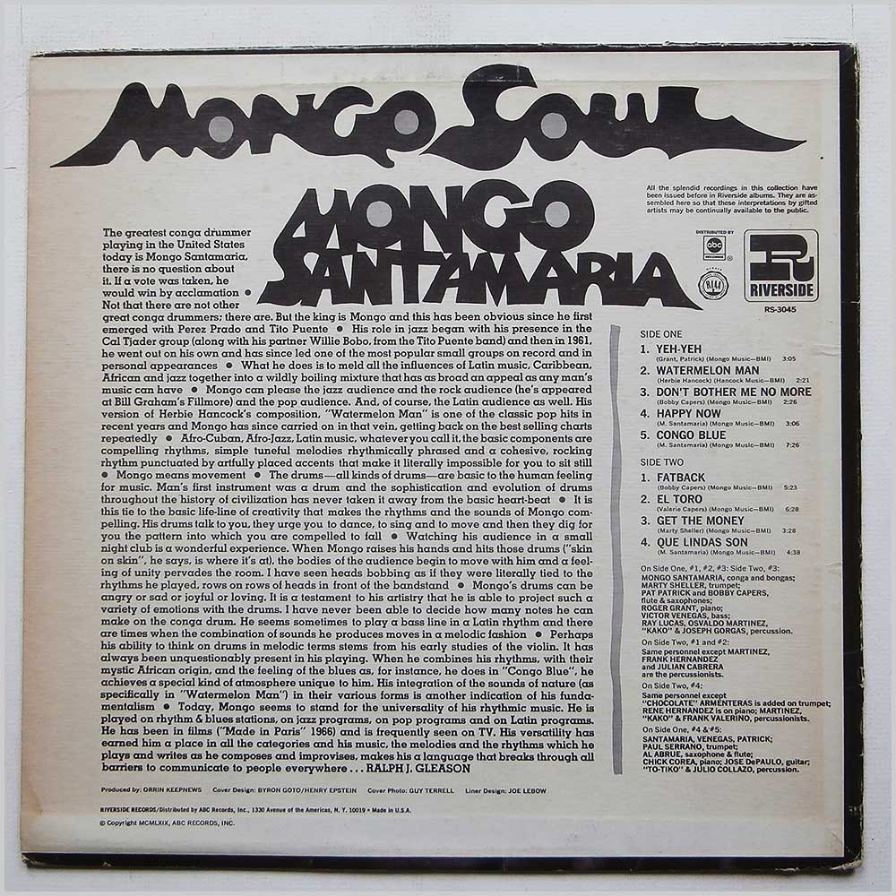 Mongo Santamaria - Mongo Soul  (RS-3045) 
