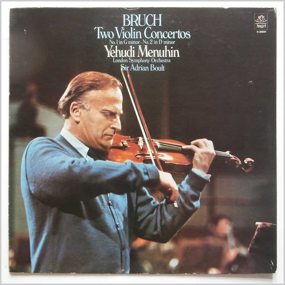 Yehudi Menuhin, London Symphony Orchestra, Bruch, Sir Adrian Boult - Bruch: Two Violin Concertos: No. 1 in G Minor, No. 2 in D Minor  (S-36920) 