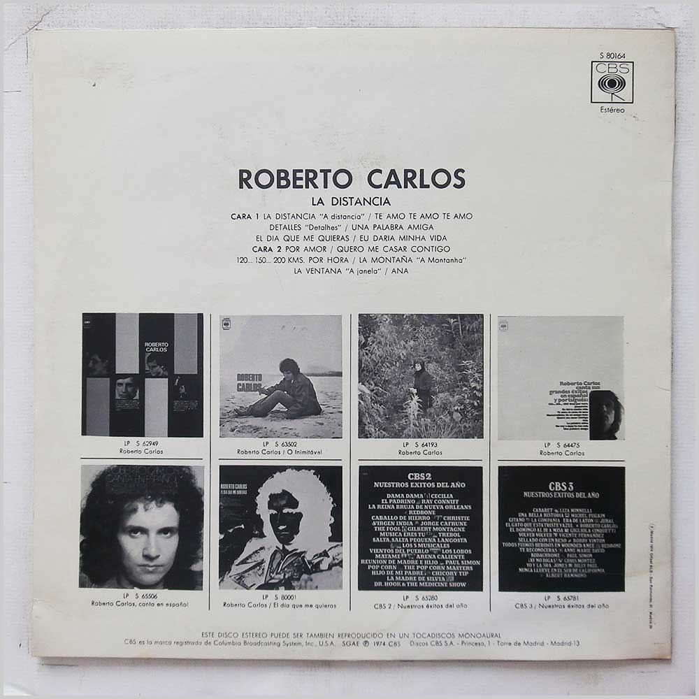 Roberto Carlos - La Distancia: El Dia Que Me Quieras  (S 80164) 