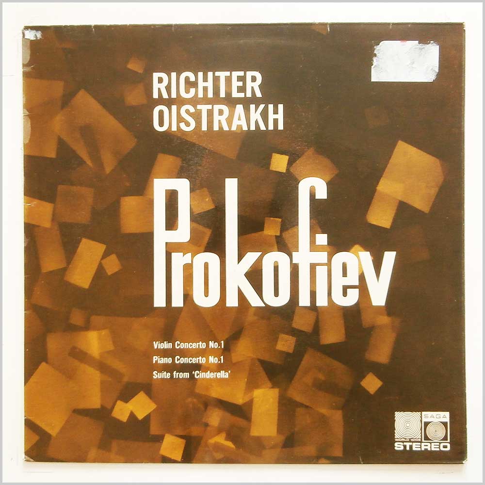Sviatoslav Richter, David Oistrakh - Prokofiev: Violin Concerto No. 1, Piano Concerto No.1, Suite From Cinderella  (SAGA 5160) 