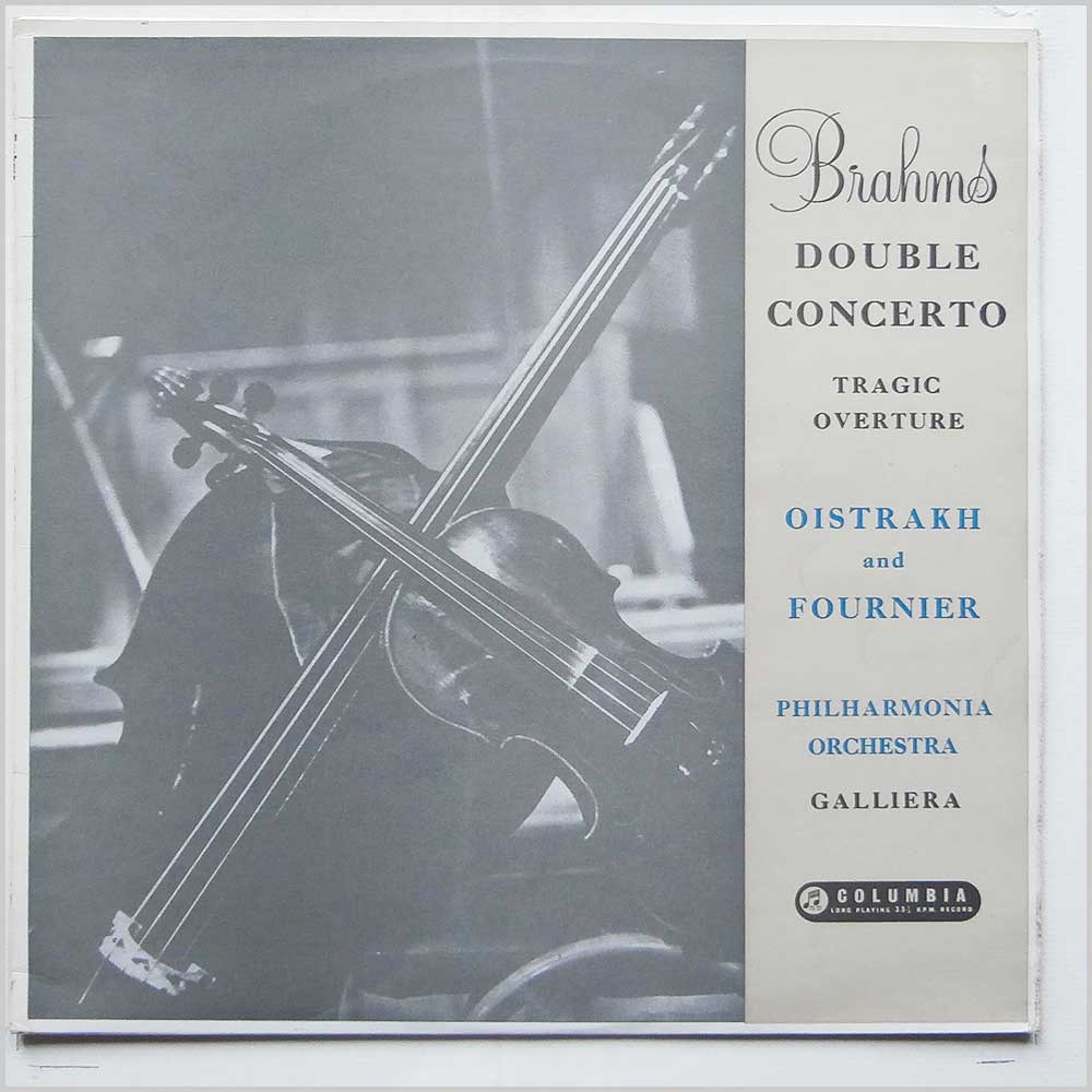 David Oistrakh, Pierre Fournier, Alceo Galliera, Philharmonia Orchestra - Brahms: Double Concerto in A Minor, Tragic Overture  (SAX 2264) 