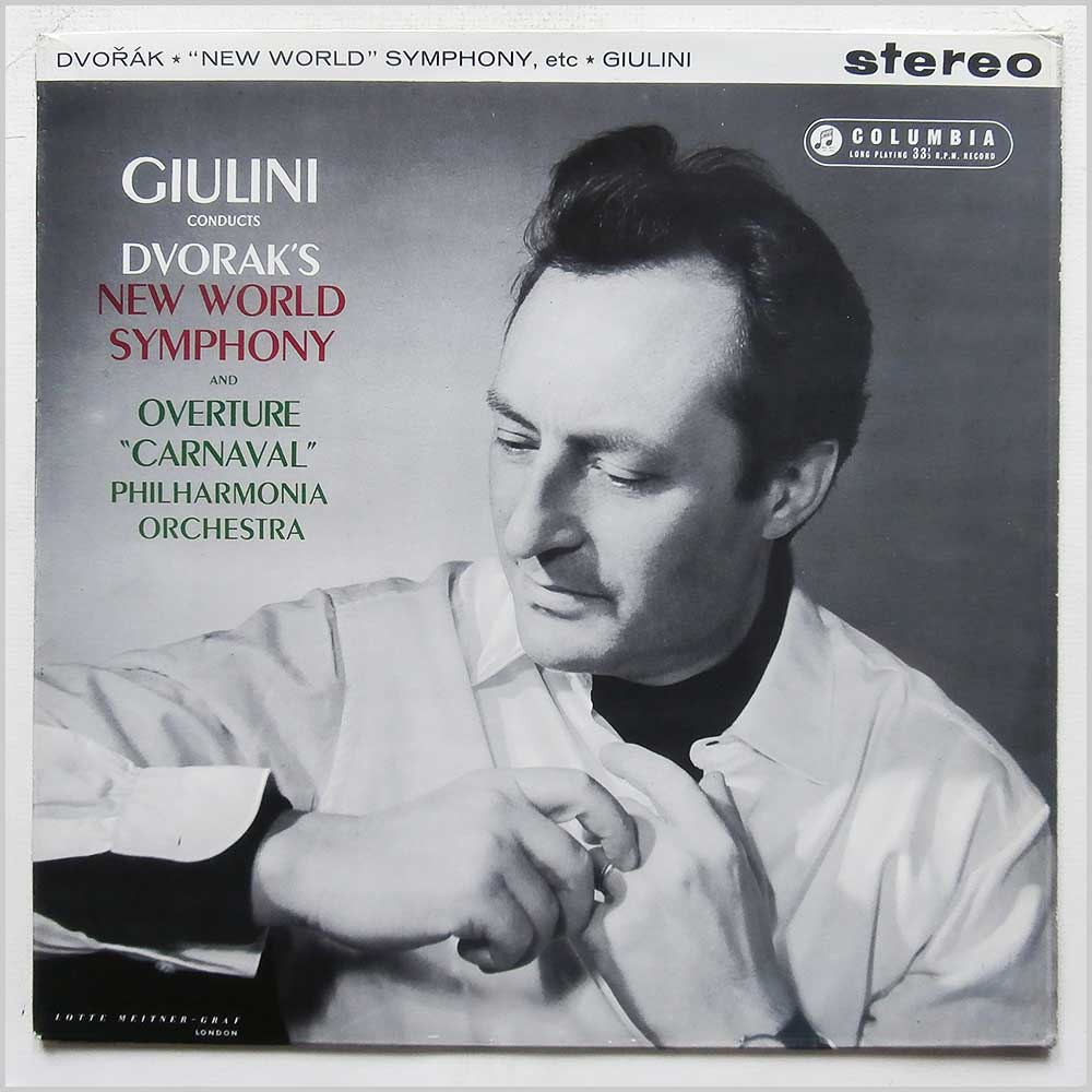 Carlo Maria Giulini, Philharmonia Orchestra - Dvorak: New World Symphony and Overture, Carnaval  (SAX 2405) 