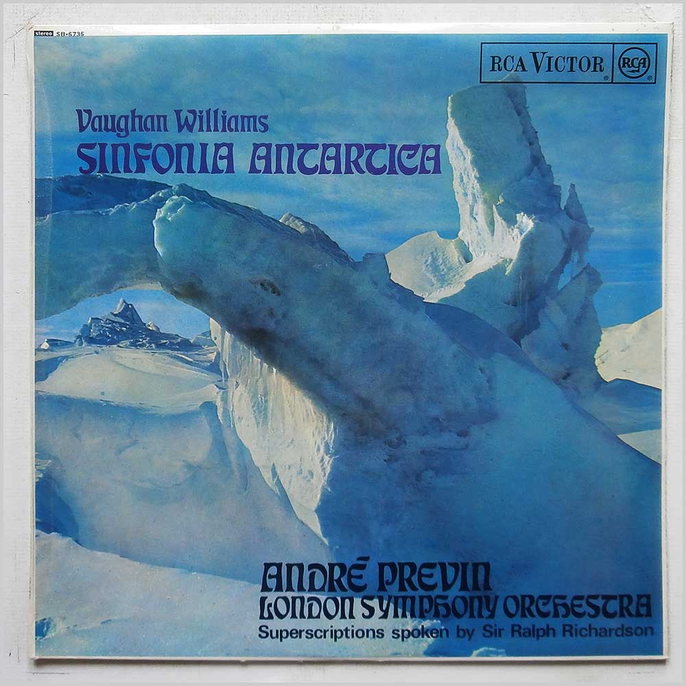Andre Previn, London Symphony Orchestra, Sir Ralph Richardson - Vaughan Williams: Sinfonia Antartica  (SB-6736) 