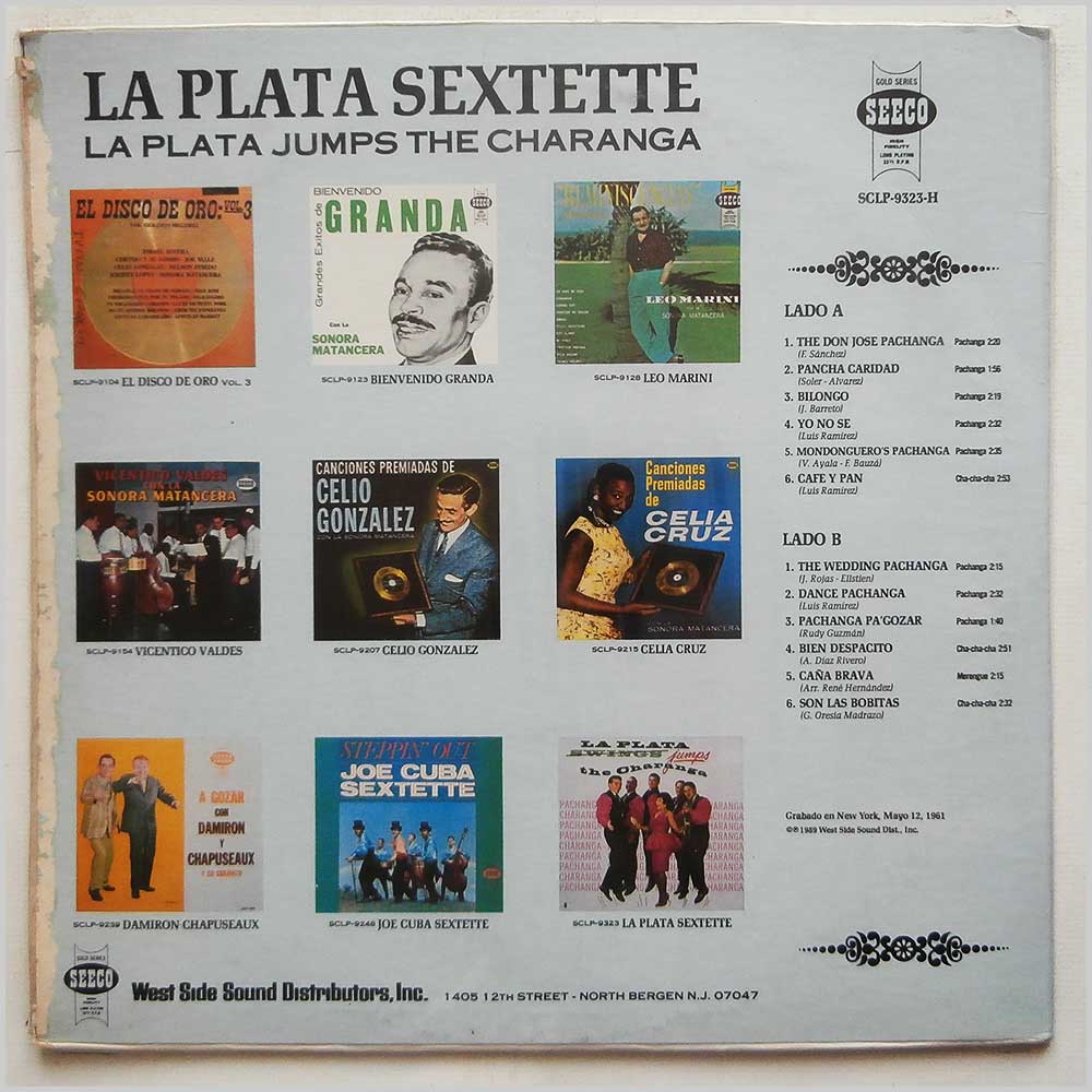 La Plata Sextette - La Plata Swings Jumps The Charanga  (SCLP-9323-H) 