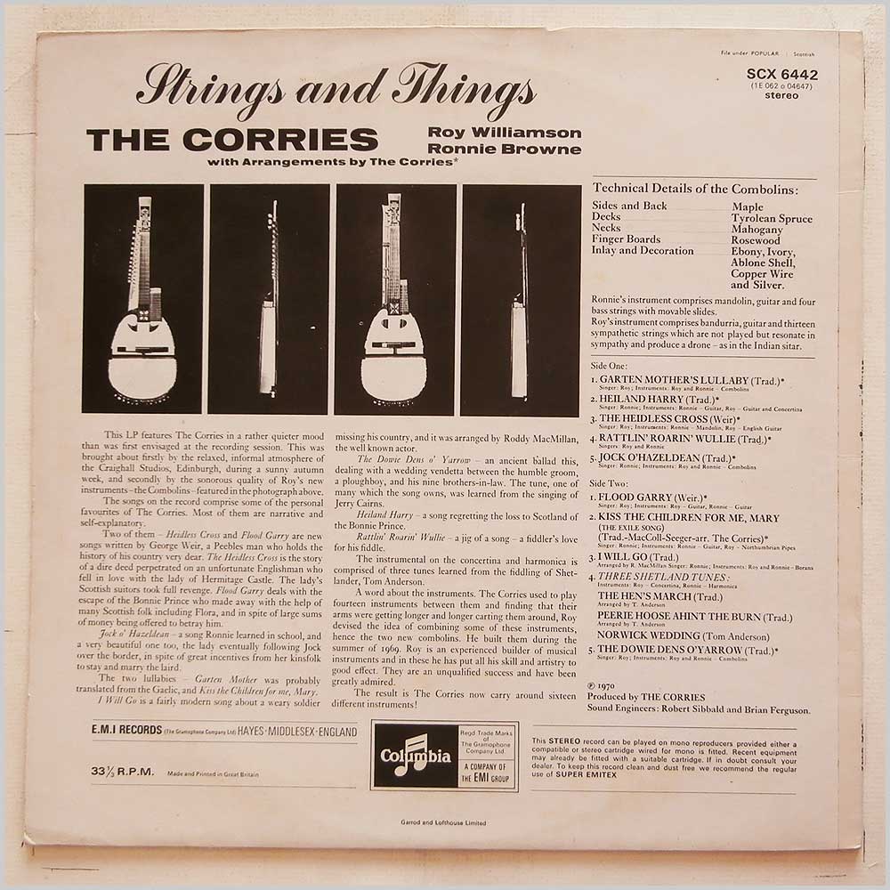 The Corries - Strings and Things  (SCX 6442) 