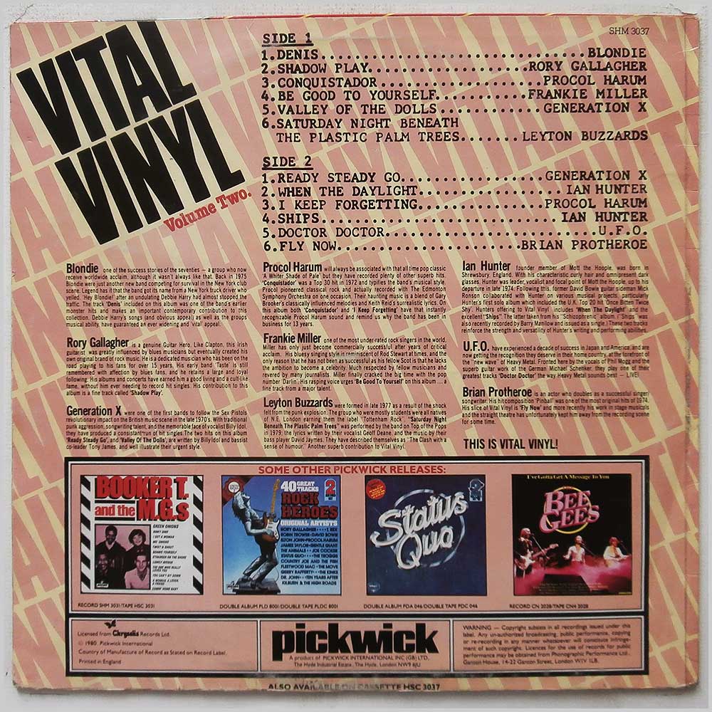 Various - Vital Vinyl Volume Two  (SHM 3037) 