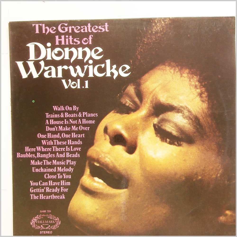 Dionne Warwick - The Greatest Hits Of Dionne Warwick Vol.1  (SHM 789) 