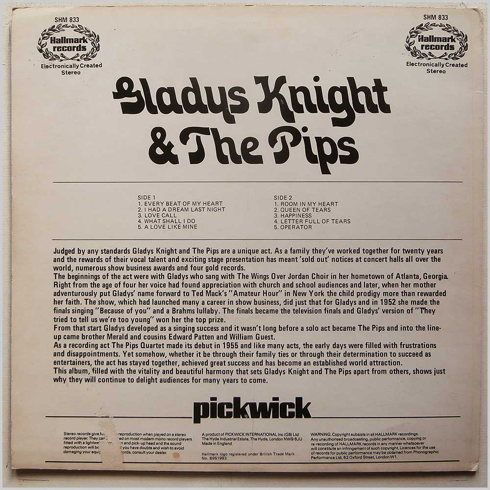 Gladys Knight and The Pips - Gladys Knight and The Pips  (SHM 833) 
