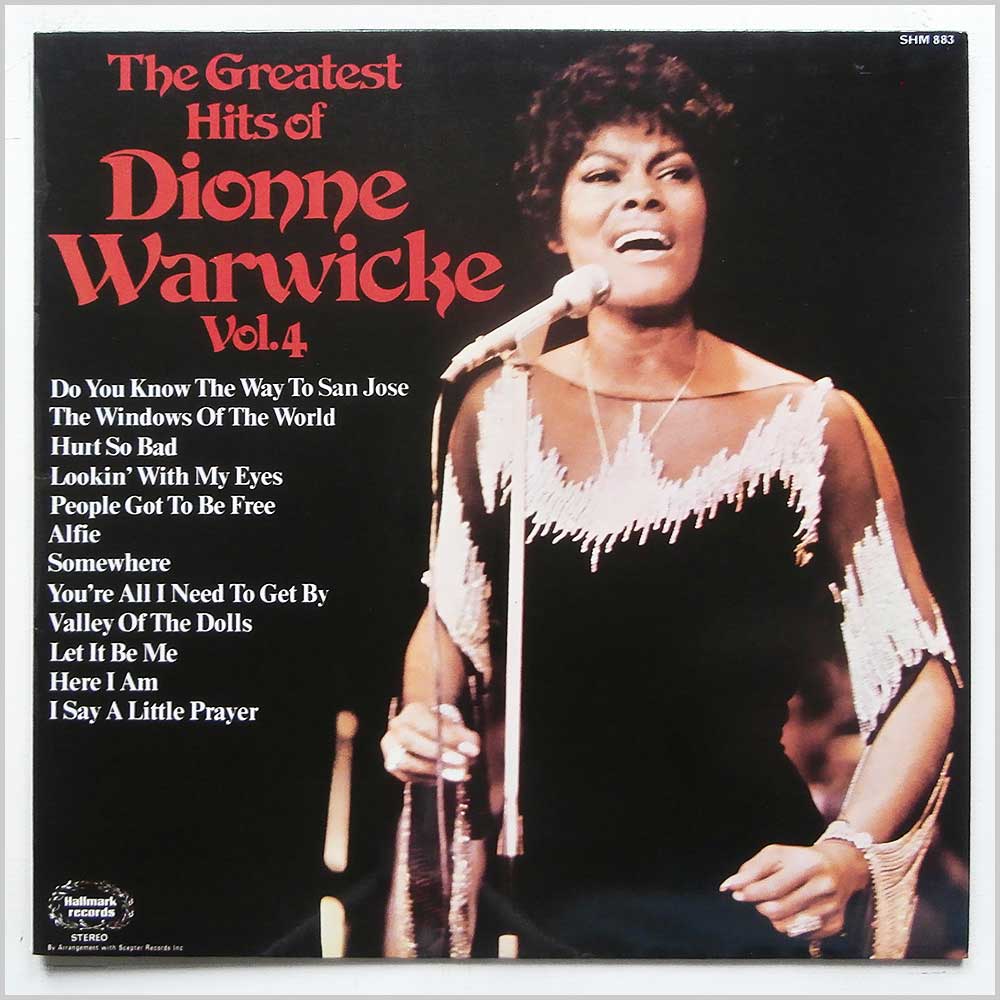Dionne Warwicke - The Greatest Hits Of Dionne Warwicke Vol.4  (SHM 883) 