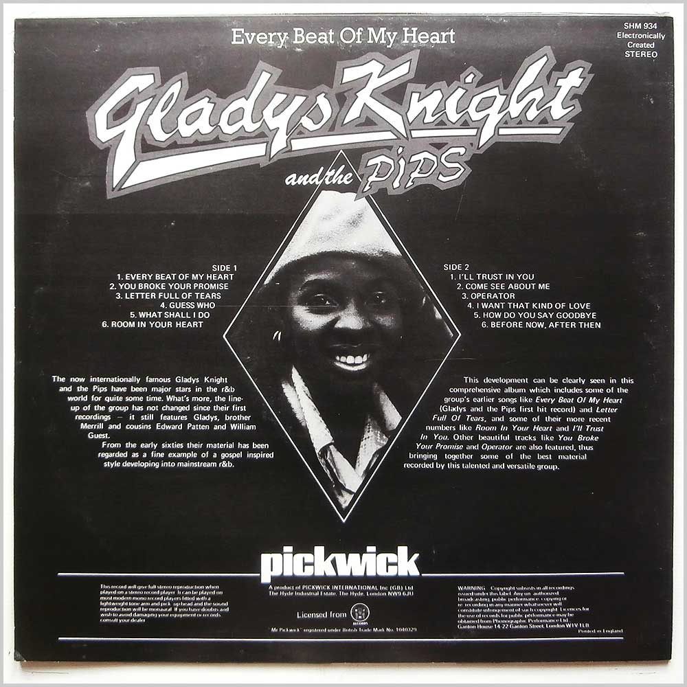 Gladys Knight and The Pips - Every Beat Of My Heart  (SHM 934) 