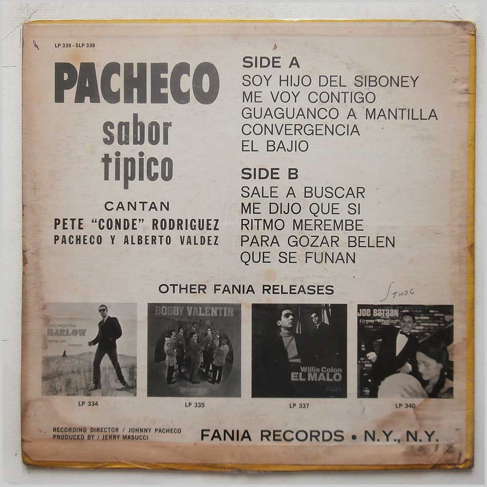 Pacheco - Sabor Tipico  (SLP 339) 