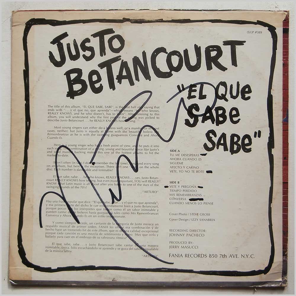 Justo Betancourt - El Que Sabe Sabe  (SLP 389) 