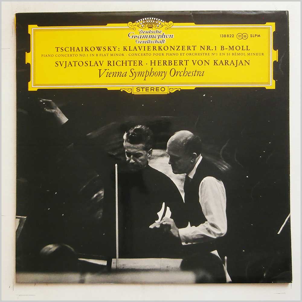 Sviatoslav Richter, Herbert Von Karajan, Vienna Symphony Orchestra - Tschaikowsky: Klavierkonzert Nr. 1 B-Moll, Piano Concerto No. 1  (SLPM 138 822) 