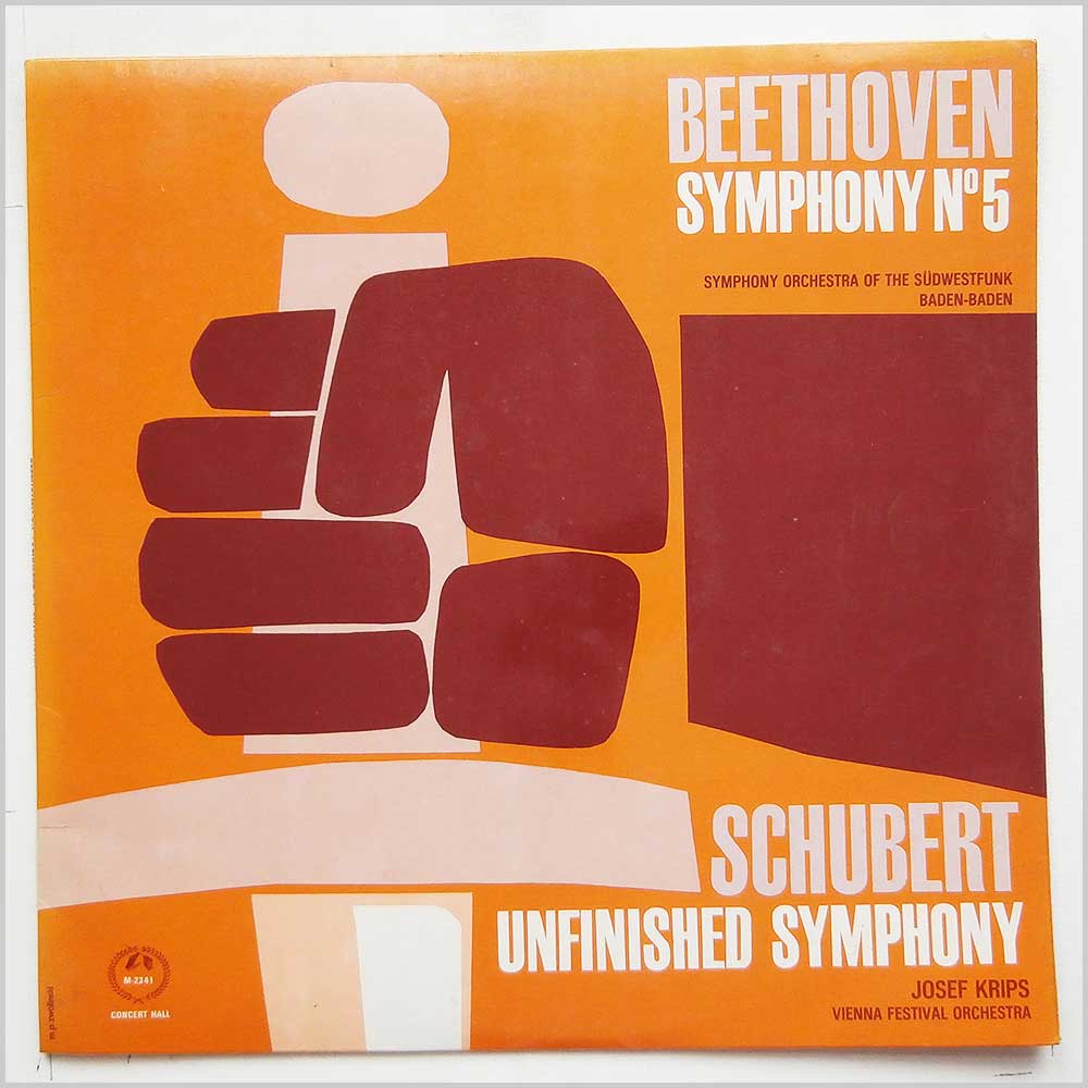 Josef Krips, Symphony Orchestra Of The Sudwestfunk Baden-Baden, Vienna Festival Orchestra - Beethoven: Symphony No 5, Schubert: Unfinished Symphony  (SMS 2341A) 