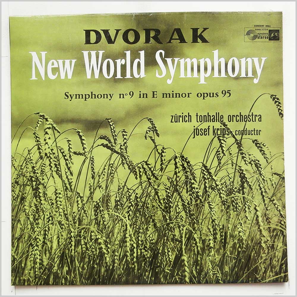 Josef Krips, Zurich Tonhalle Orchestra - Dvorak: New World Symphony  (SMSA 2224) 