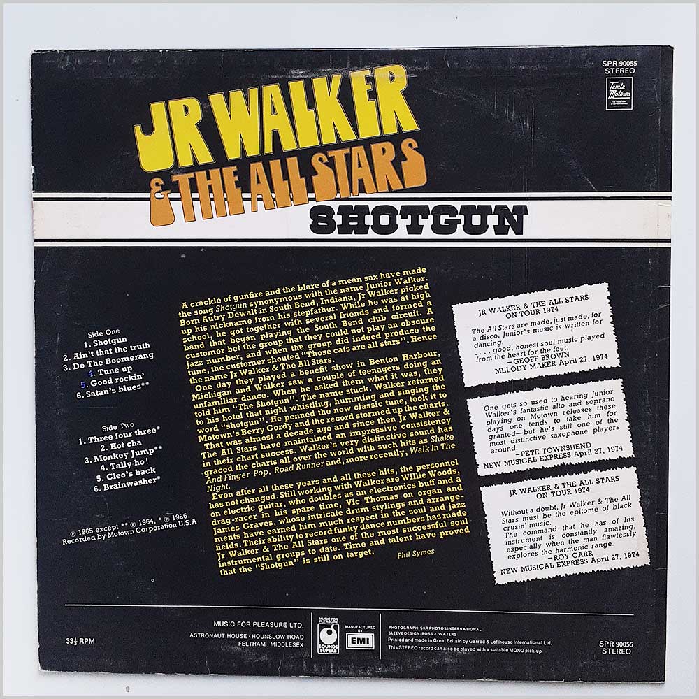 Jr Walker and The All Stars - Shotgun  (SPR 90055) 