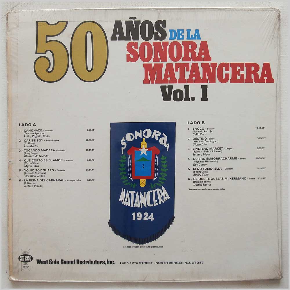 Sonora Matancera - 50 Anos De La Sonora Matancera Vol.I  (SSD-4002) 