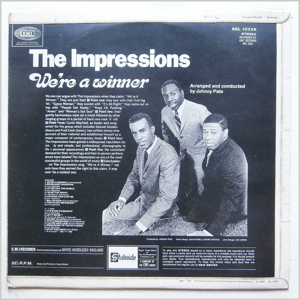 The Impressions - We're A Winner  (SSL 10239) 