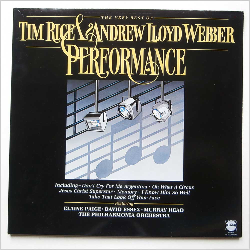 Tim Rice and Andrew Lloyd Webber - Performance, The Very Best Of Tim Rice and Andrew Lloyd Webber  (STAR 2262) 