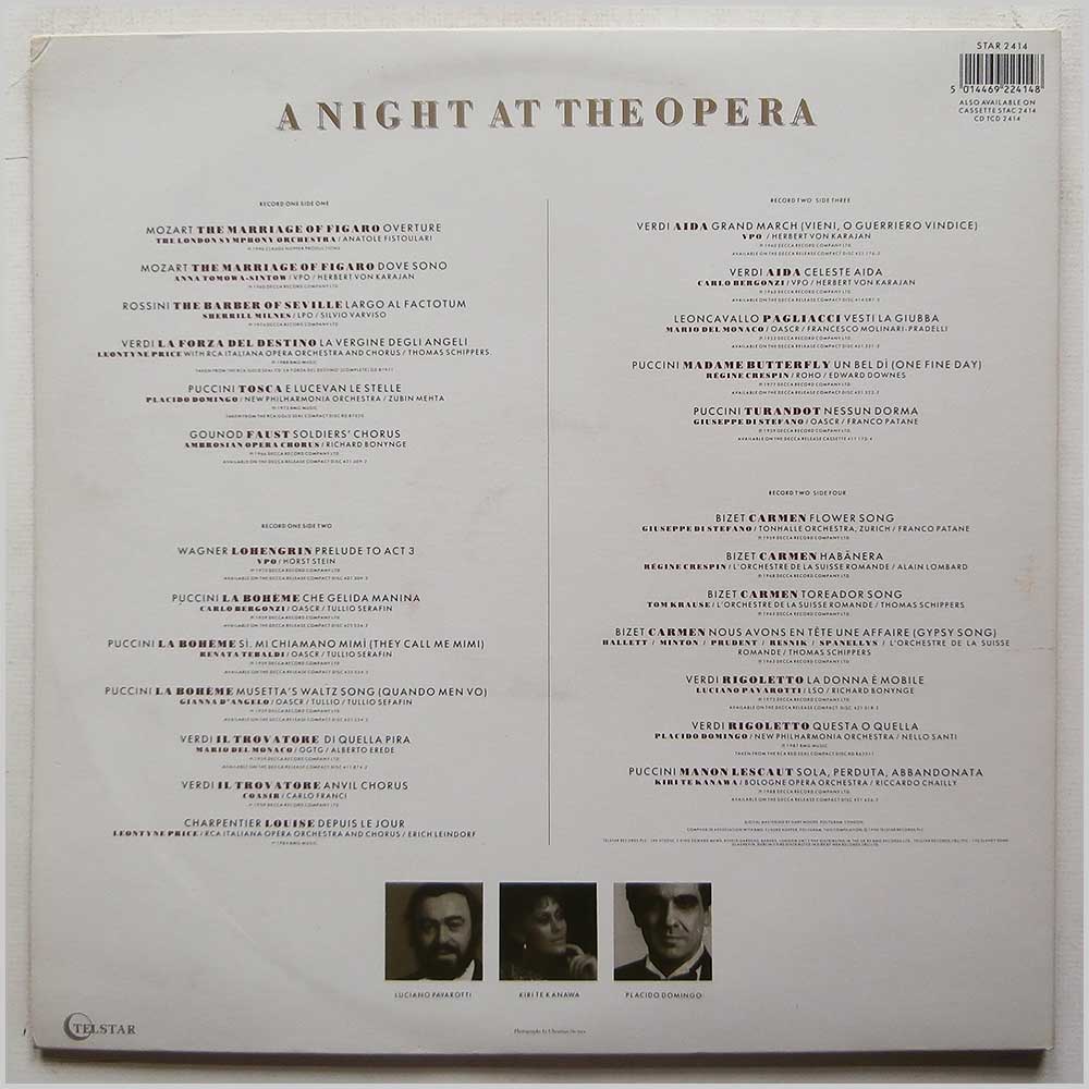 Various - Welcome To A Night At The Opera  (STAR 2414) 