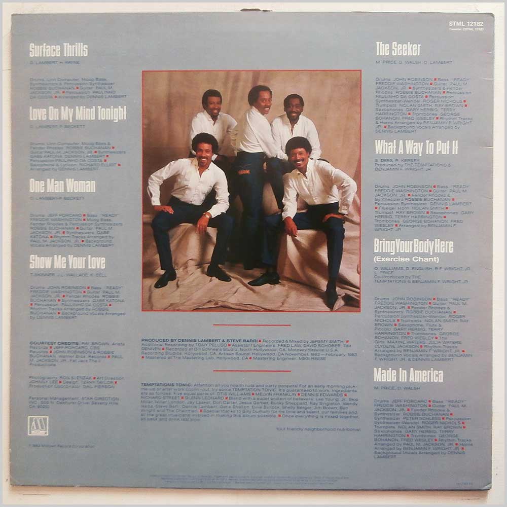 The Temptations - Surface Thrills  (STML 12182) 