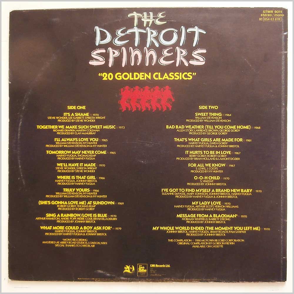The Detroit Spinners - 20 Golden Classics  (STMR 9011) 