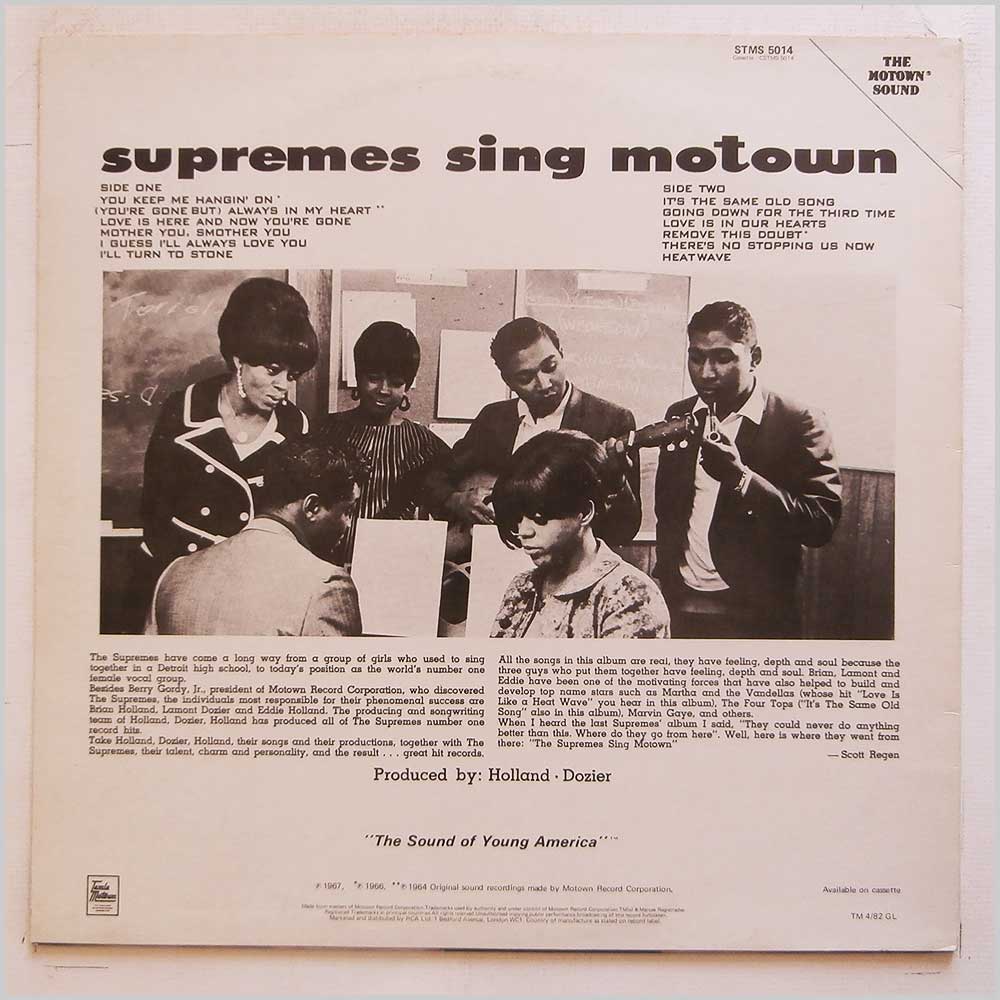 The Supremes - The Supremes Sing Motown  (STMS 5014) 