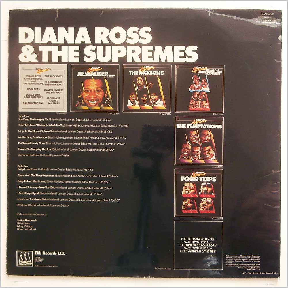 Diana Ross and The Supremes - Motown Special  (STMX 6001) 