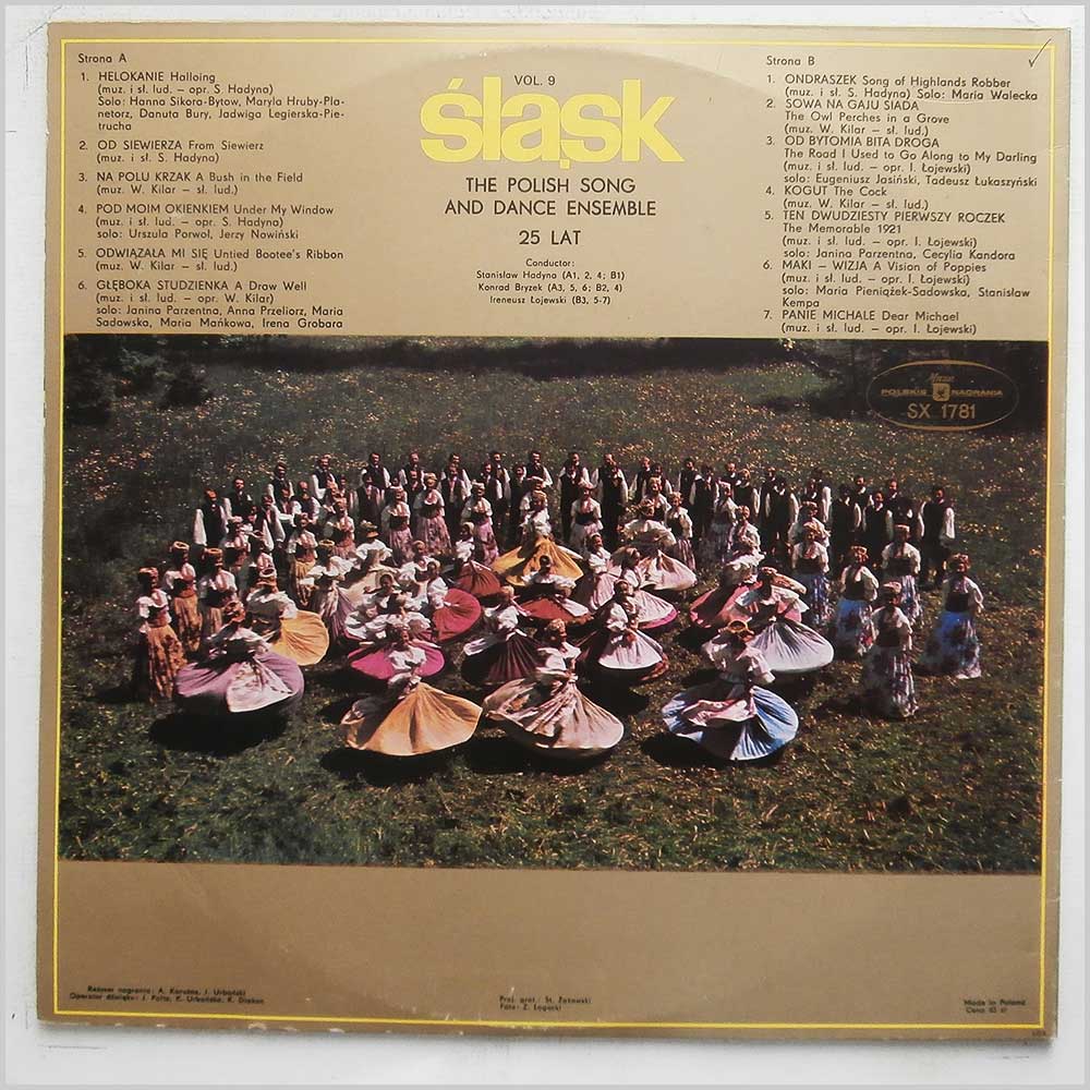 Slask - The Polish Song and Dance Ensemble Vol. 9 (25 Lat)  (SX 1781) 