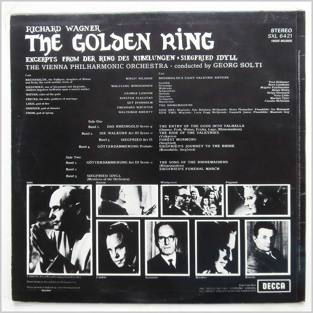 Georg Solti, Vienna Philharmonic Orchestra - Richard Wagner: The Golden Ring  (SXL 6421) 
