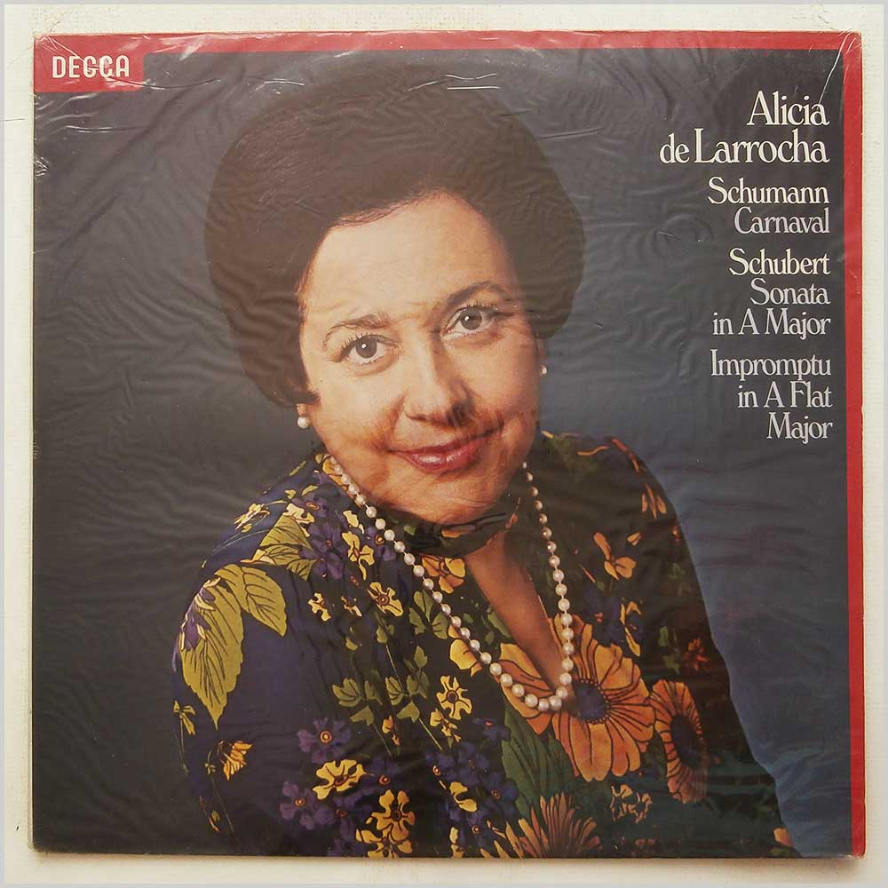 Alicia De Larrocha - Schumann: Carnaval, Schubert: Sonata In A Major, Impromptu In A Flat Major  (SXL 6910) 