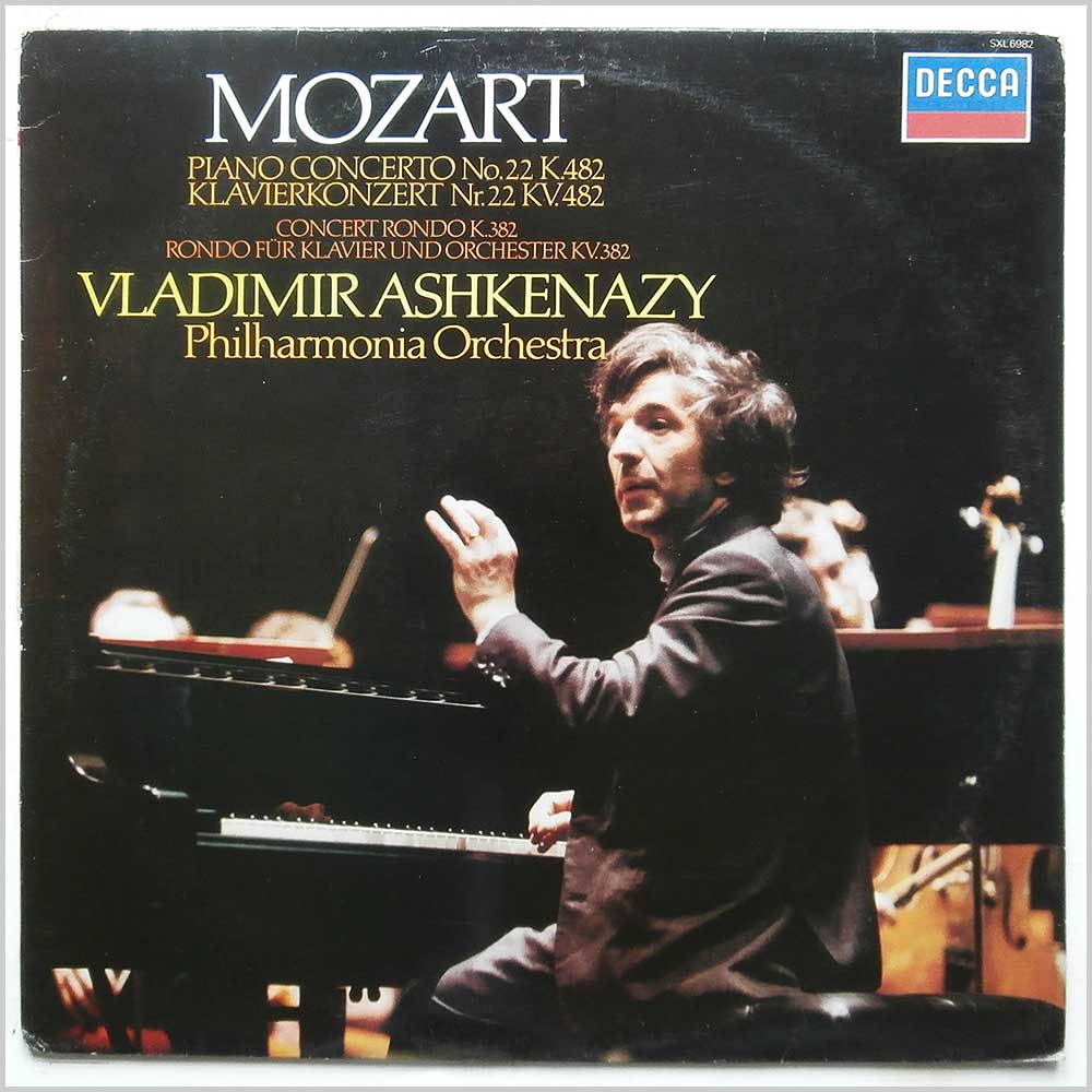 Vladimir Ashkenazy, Philharmonia Orchestra - Mozart: Piano Concerto No.22, K.482, Concert Rondo K.382  (SXL 6982) 