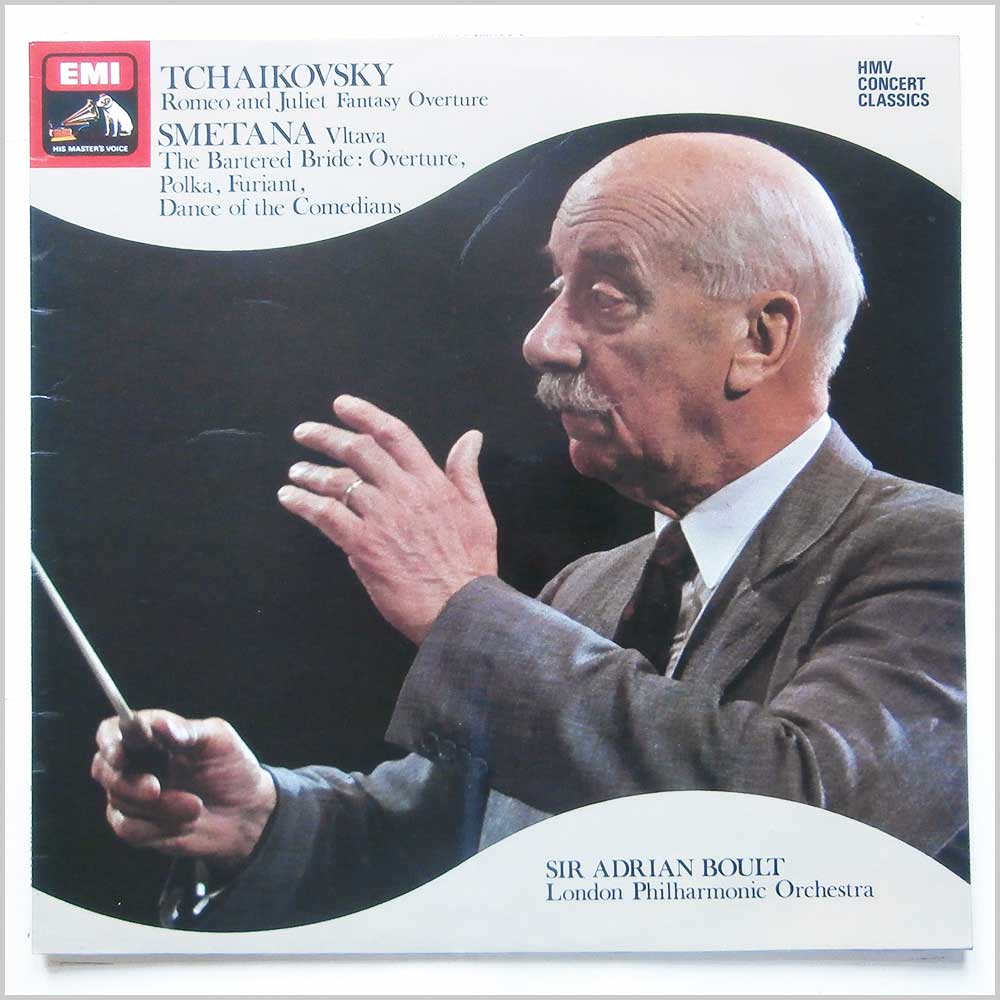 Sir Adrian Boult, The London Philharmonic Orchestra -  Tchaikovsky: Romeo and Juliet, Fantasy Overture, Smetana: The Bartered Bride  (SXLP 30199) 