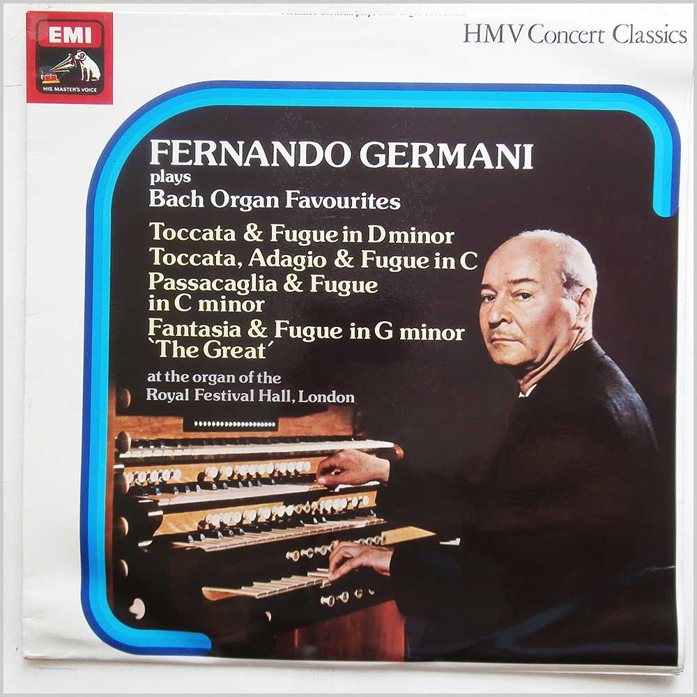 Fernando Germani - Fernando Germani Plays Bach Organ Favourites At The Organ Of The Royal Festival Hall, London  (SXLP 30274) 