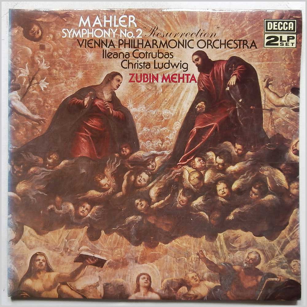 Ileana Cotrubas, Christa Ludwig, Zubin Mehta, Vienna Philharmonic Orchestra - Mahler: Symphony No. 2 In C Minor Resurrection  (SXL S 6744-5) 