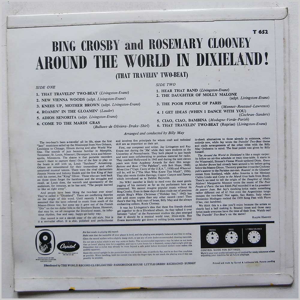 Bing Crosby, Rosemary Clooney - Around The World in Dixieland  (T 652) 