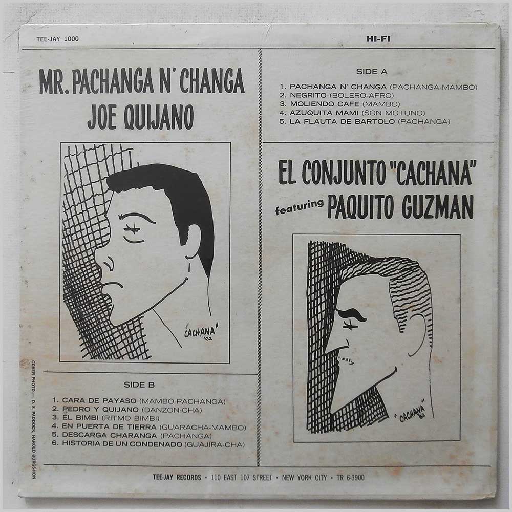 Joe Quijano El Conjunto Cachana, Paquito Guzman - Mr. Pachanga N' Changa  (TEE-JAY 1000) 